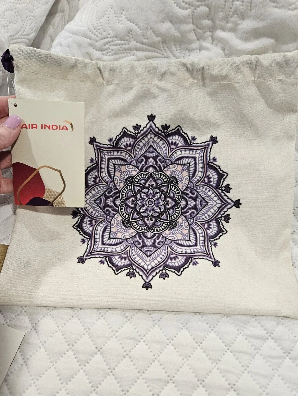 NWT Ferragamo x Air India First Class Amenity Kit Bianco Di Carrara Travel Set